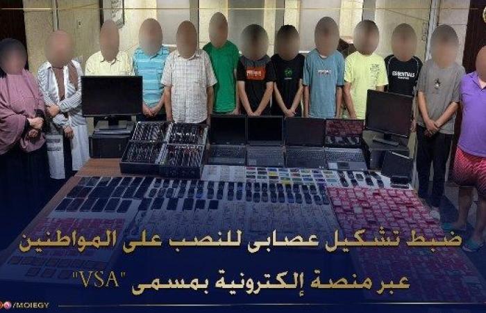 عاجل.. ضبط تشكيل عصابي نصب على 58 مواطنًا بـ2.5 مليون جنيه عبر منصة "VSA" الإلكترونية