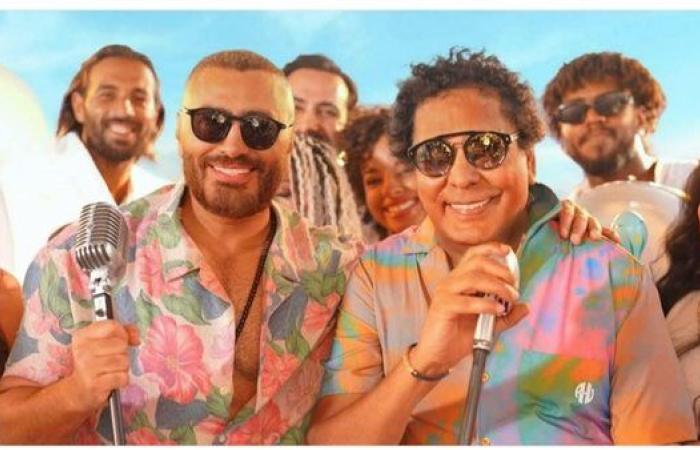 تعليق تامر حسني بعد الدويتو المشترك مع الكينج محمد منير "جائزة كبرى"