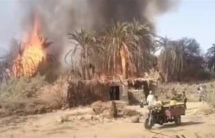 السيطرة على حريق بمزرعة مواشي بمركز طامية في الفيوم