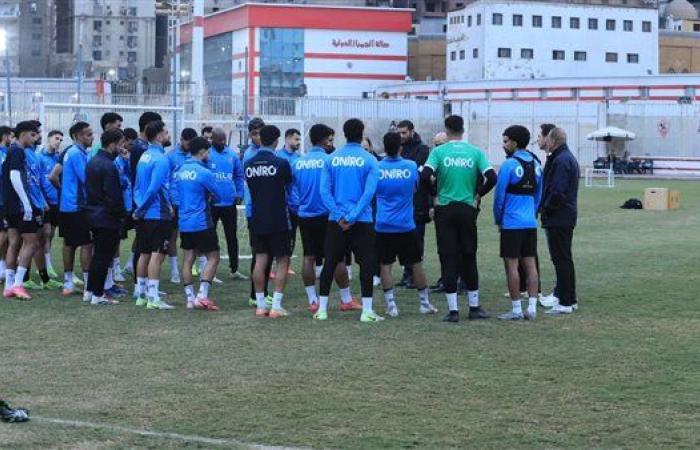 تدريبات في الجيم بمعسكر الزمالك بالعاصمة الإدارية