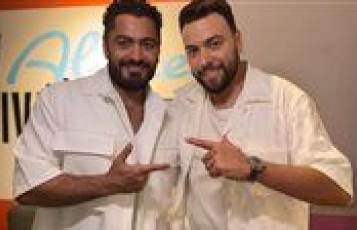 مدين يشارك تامر حسني كواليس حفل "العالمين" بعد نجاح تعاونهما في أغنية "حفلة تخرج من حياتي"