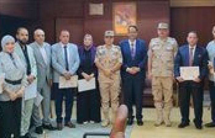 تكريم وكيل تعليم الغربية وقيادات المديرية ومديري مدارس التأسيس العسكري المتميزين