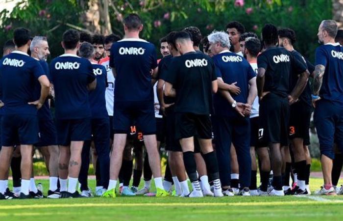 فيريرا يجرى تقسيمة فنية للاعبى الزمالك