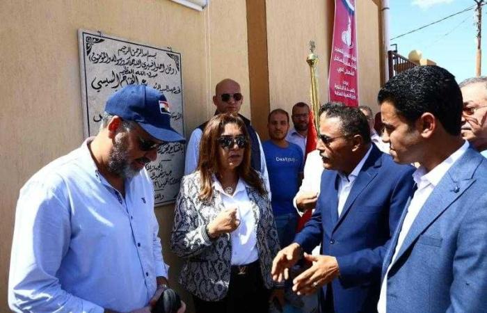 وزيرة التنمية المحلية ومحافظ مطروح يتفقدان أعمال توسعة وتطوير المدخل الغربي لمدينة الحمام وسير العمل بالمركز التكنولوجي