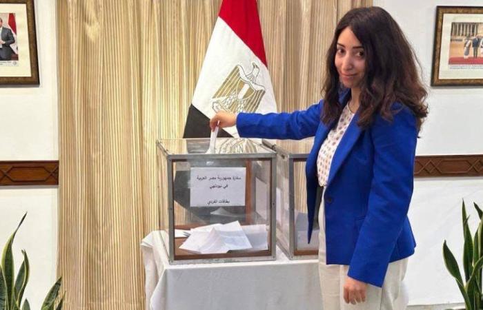 المصريون فى الهند يدلون بأصواتهم فى انتخابات مجلس الشيوخ.. صور