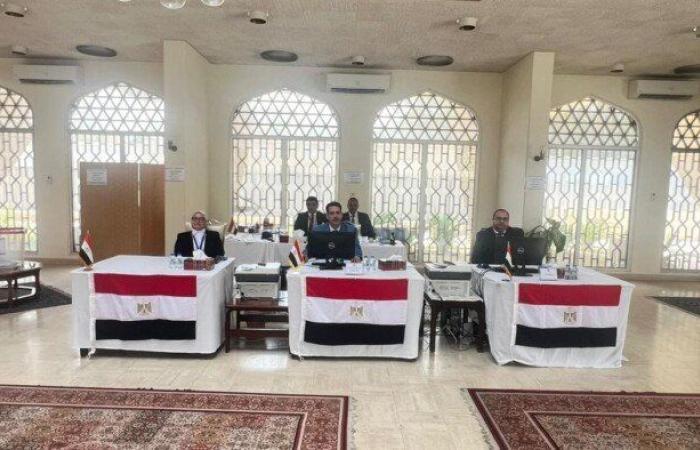 توافد المصريين في عمان على السفارة للتصويت بـ انتخابات الشيوخ «صور»