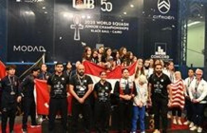 وزير الرياضة يشهد تتويج منتخب الناشئين والناشئات ببطولة كأس العالم للاسكواش