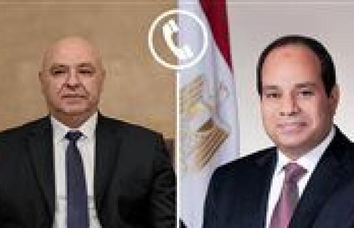 الرئيس السيسي ونظيره اللبناني يؤكدان الحرص على دفع التعاون الثنائي بمختلف المجالات