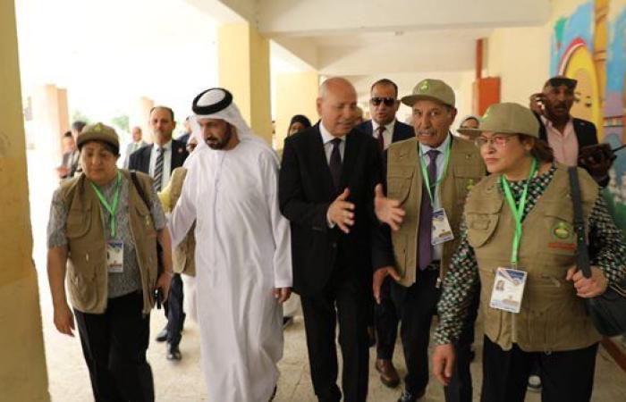 محافظ القاهرة يتفقد لجنة مدرسة تحيا مصر 1 الإعدادية بنات بالأسمرات
