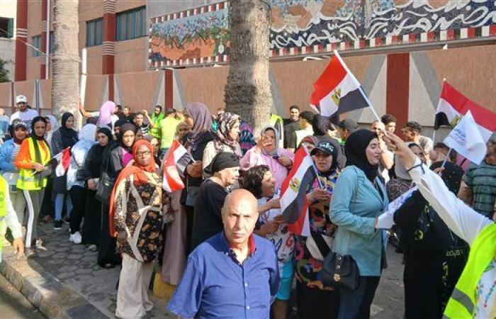 بالأعلام المصرية.. توافد الناخبين على لجان انتخابات الشيوخ بالإسكندرية