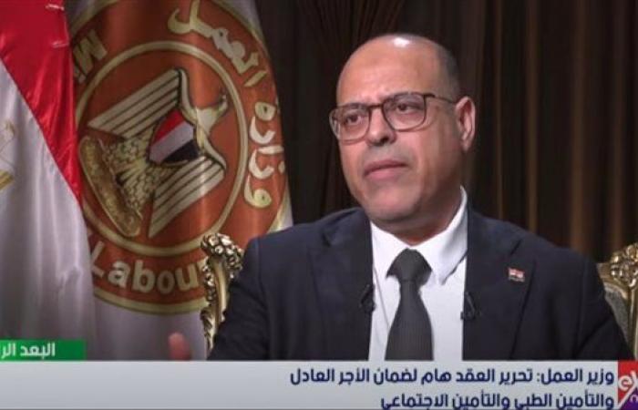 وزير العمل: تحرير العقد مهم لضمان الأجر العادل والتأمين الطبي والتأمينات الاجتماعية