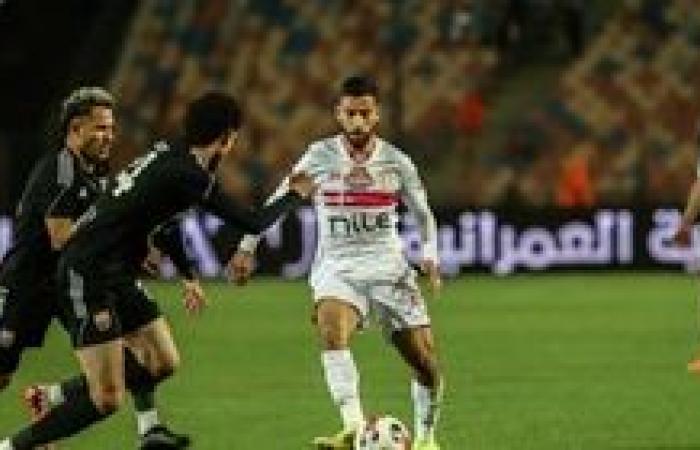 الزمالك يفوز علي سيراميكا بثنائية ناصر ماهر وشحاتة