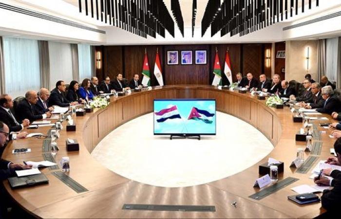 اللجنة العليا المصرية الأردنية تبحث فرص التعاون في الصناعة والنقل والطاقة والعمل