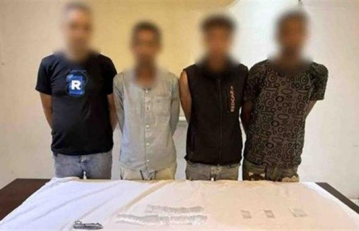 ضبط 4 عاطلين بالقليوبية بعد تداول فيديو يظهر تعاطيهم المواد المخدرة
