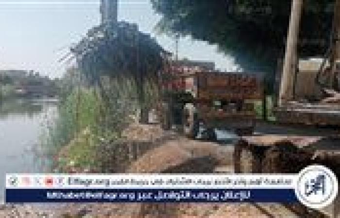 حملة مكبرة لتطهير الترع والمصارف بمركز أبنوب فى أسيوط