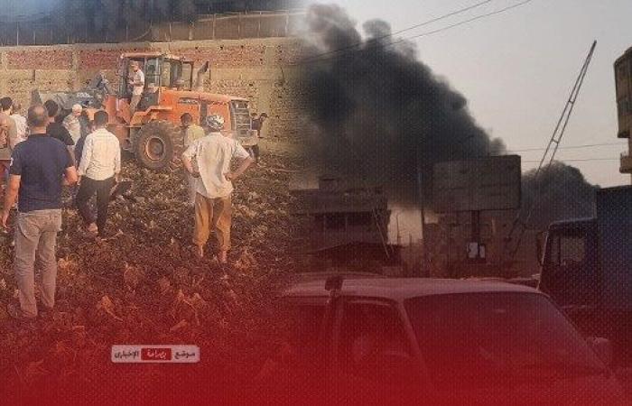 وفاة 5 أشخاص وإصابة آخرين إثر حريق هائل بمصنع بلاستيك بالقليوبية