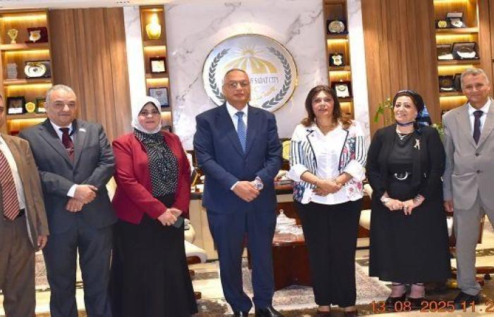 جامعة السادات توقع بروتوكول تعاون مع الهيئة العامة الرقابة على الصادرات لتبادل الخبرات