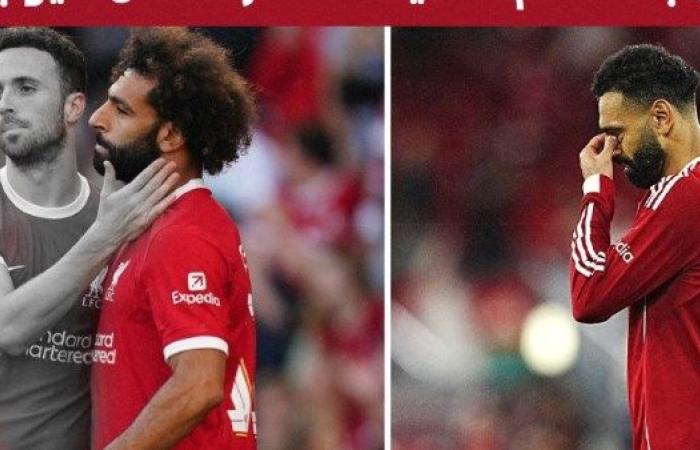 شاهد| محمد صلاح يبكي بعد هتافات جماهير ليفربول لزميله الراحل دييجو جوتا