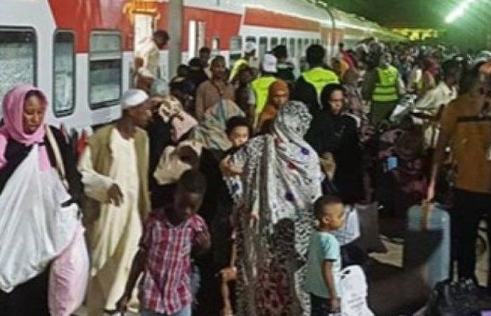 وصول القطار الخامس للأشقاء السودانيين إلى محطة السد العالى بأسوان