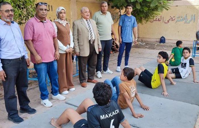 وكيل التعليم يتابع اختبارات القبول بمدرسة الأقصر الإعدادية الثانوية الرياضية.. صور