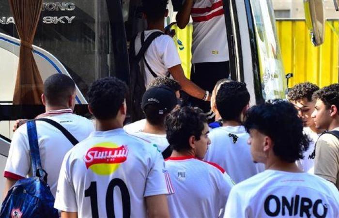 حافلات جماهير الزمالك تنطلق نحو إستاد هيئة قناة السويس لحضور مباراة مودرن سبورت
