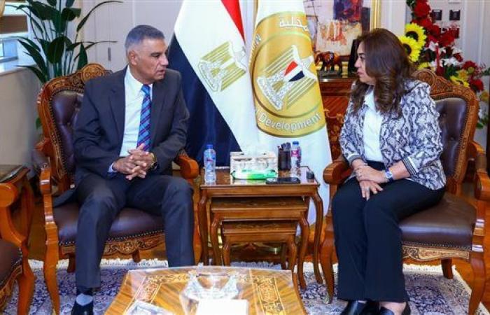 وزيرة التنمية المحلية تبحث مع محافظ أسوان تنفيذ مشروعات "حياة كريمة" والخطة الاستثمارية