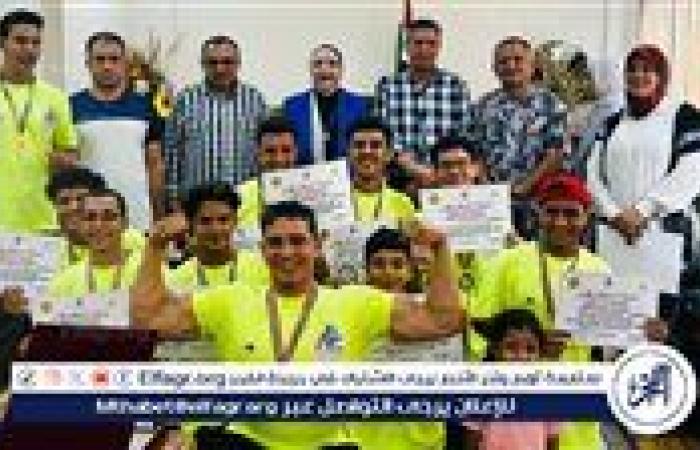 وكيل وزارة الشباب والرياضة تكرم مركز اللياقة البدنية الفائز بالمركز الثالث على مستوى الجمهورية