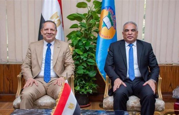 رئيسا جامعتي طنطا ودمياط يبحثان تعزيز التعاون بمجالات التعليم والبحث وخدمة المجتمع