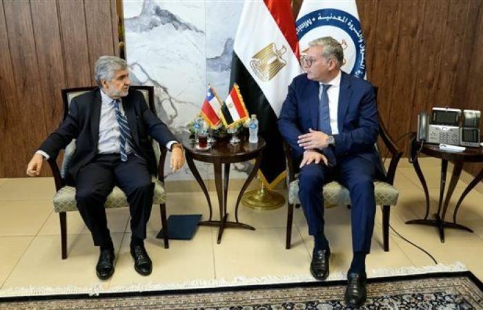 وزير البترول يبحث مع "إيناب سيبترول" التشيلية خطط التعاون