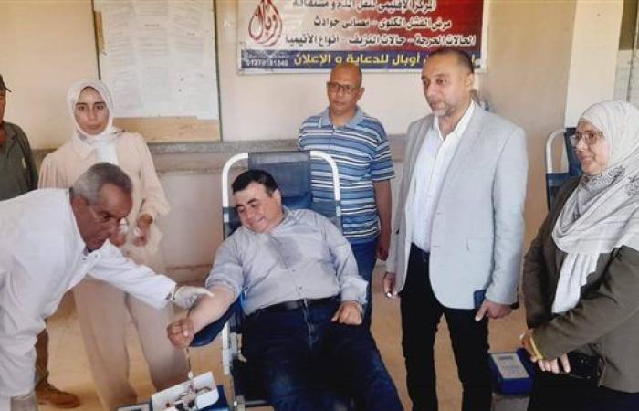 "أنقذ حياة بقطرة دم".. انطلاق حملة التبرع بالدم بمديرية الزراعة في العريش