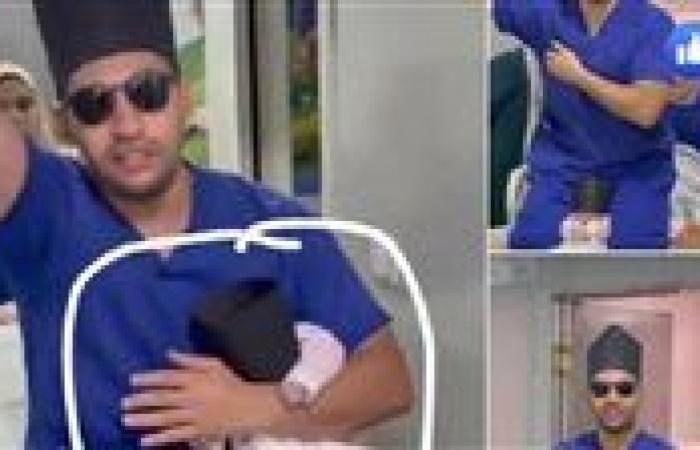فيديو رقصة طبيب مع مولود تثير الجدل.. نقابة الأطباء تفتح تحقيقا