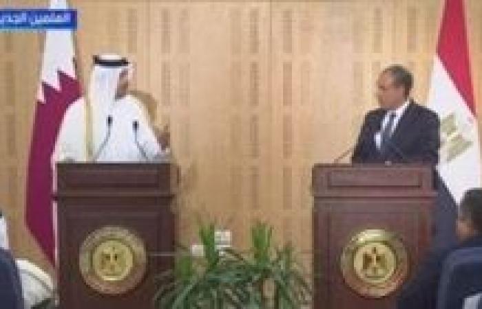 رئيس الوزراء القطرى: نواصل جهودنا مع مصر لوقف إطلاق النار فى غزة