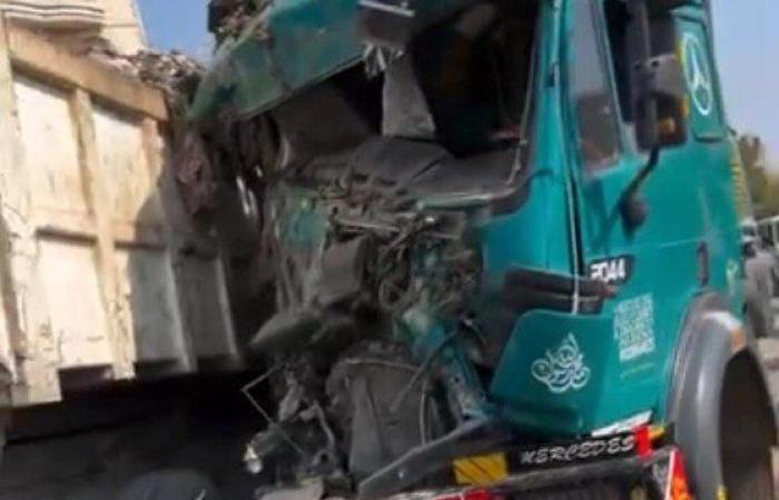 إصابة 5 أشخاص في حادث تصادم مروع على طريق «طوخ - شبين القناطر» بالقليوبية