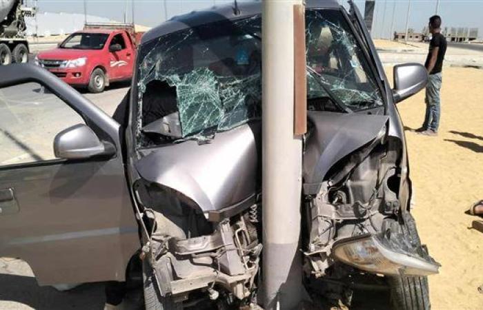 6 مصابين فى حادث تصادم بجوار فرع النادي الأهلي بمنطقة التجمع الخامس