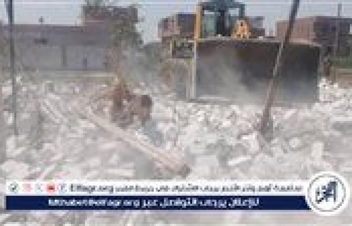 إزالة 38 حالة تعدي على أراضي زراعية وأملاك دولة فى أسيوط