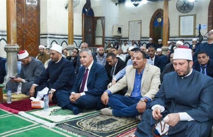 محافظ الإسكندرية يشهد احتفالية المولد النبوي الشريف بمسجد البوصيري