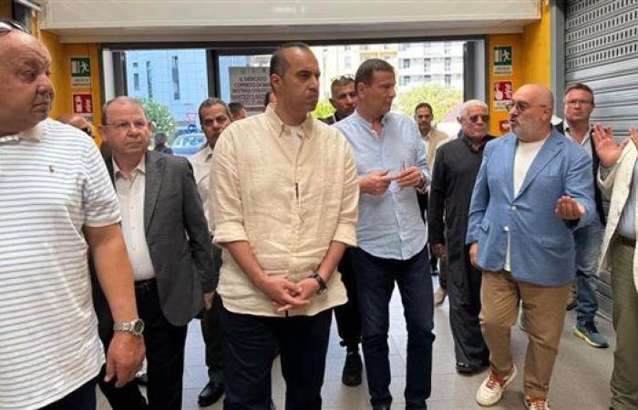وزيرا الزراعة والشئون القانونية يختتمان زيارتهما لإيطاليا بتفقد سوق تعاوني في باري