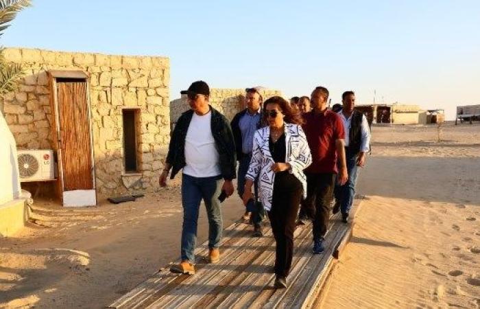 وزيرة التنمية المحلية ومحافظ الفيوم يتفقدان محمية وادي الريان
