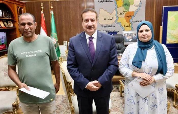 محافظ المنوفية يكرم مديرة المركز التكنولوجي ومسئول الخزينة بتلا لأمانتهما