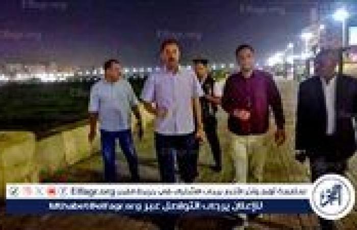 محافظ سوهاج يتفقد الكورنيش الشرقي ومدينة أخميم