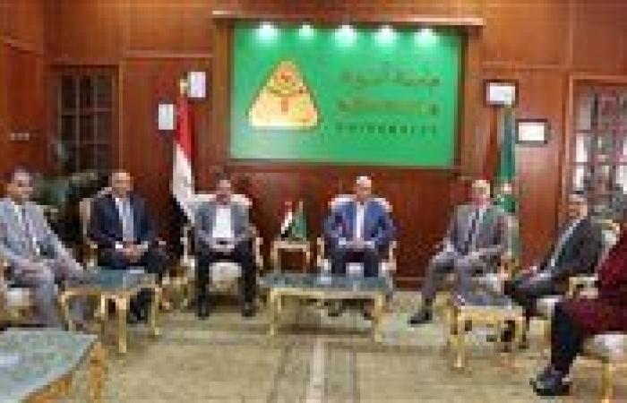 رئيس جامعة المنوفية يستقبل فريق التقييم بجائزة مصر للتميز الحكومي بوزارة التخطيط