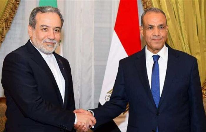 وزير الخارجية يستقبل نظيره الإيراني بالقاهرة