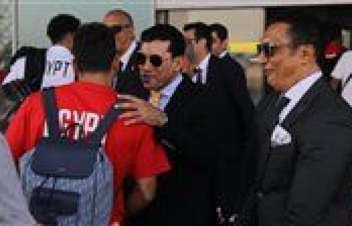 وزير الرياضة في استقبال بعثة منتخب مصر بعد وصولها من بوركينا فاسو