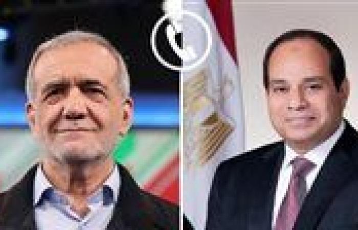 مكالمة هاتفية بين الرئيس السيسي ونظيره الإيراني تؤكد على الوساطة المصرية وتدعم الاستقرار الإقليمي