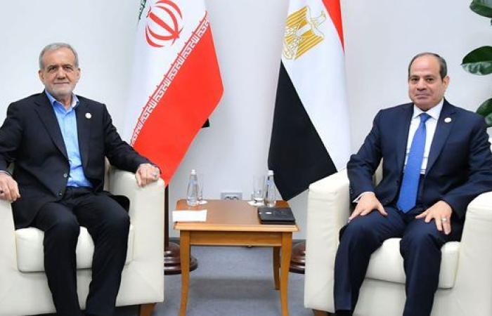 بزشكيان يوجه الشكر إلى السيسي ويشيد بدور مصر في تيسير الحوار بين إيران ووكالة الطاقة الذرية