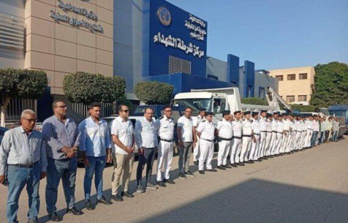 حملة مكبرة لإزالة الإشغالات والإعلانات المخالفة بالشهداء بالمنوفية