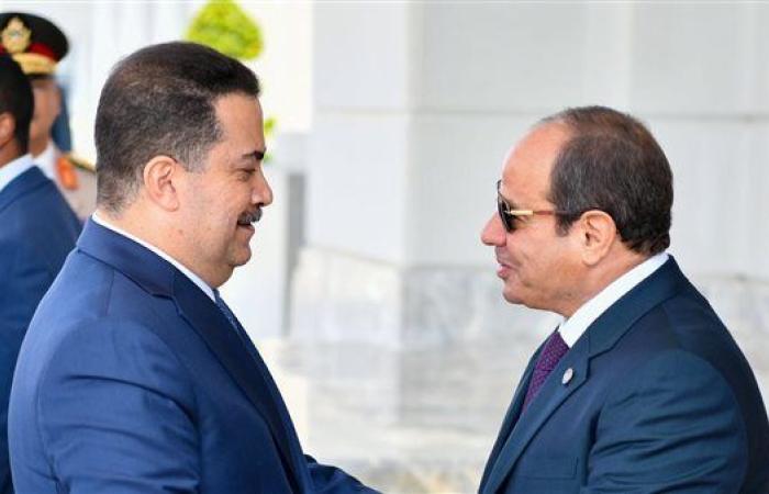 السيسي يؤكد للسوداني دعم مصر الكامل للعراق والمساهمة في إعادة الإعمار