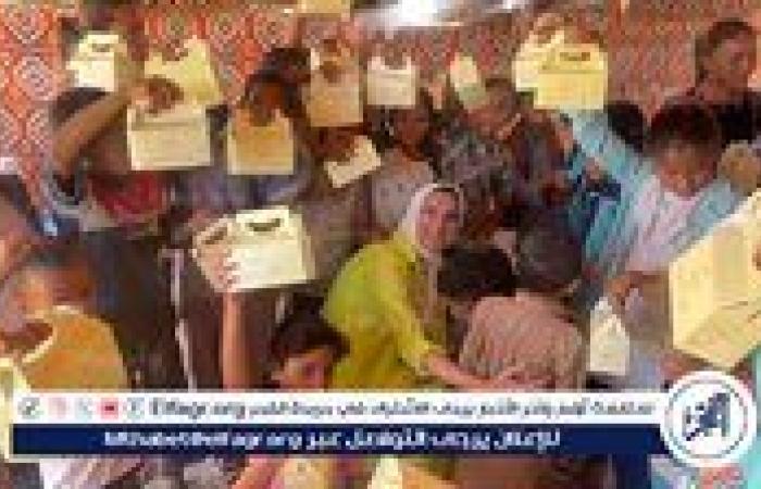 تفاصيل القافلة الخيرية لقرية العزيزية بمطروح
