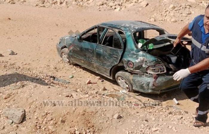 ‎إصابة أسرة كاملة بينهم طفلة رضيعة في انقلاب سيارة بطريق السويس أبوسلطان بالإسماعيلية