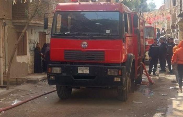 السيطرة على حريق شقة سكنية بمنشأة القناطر